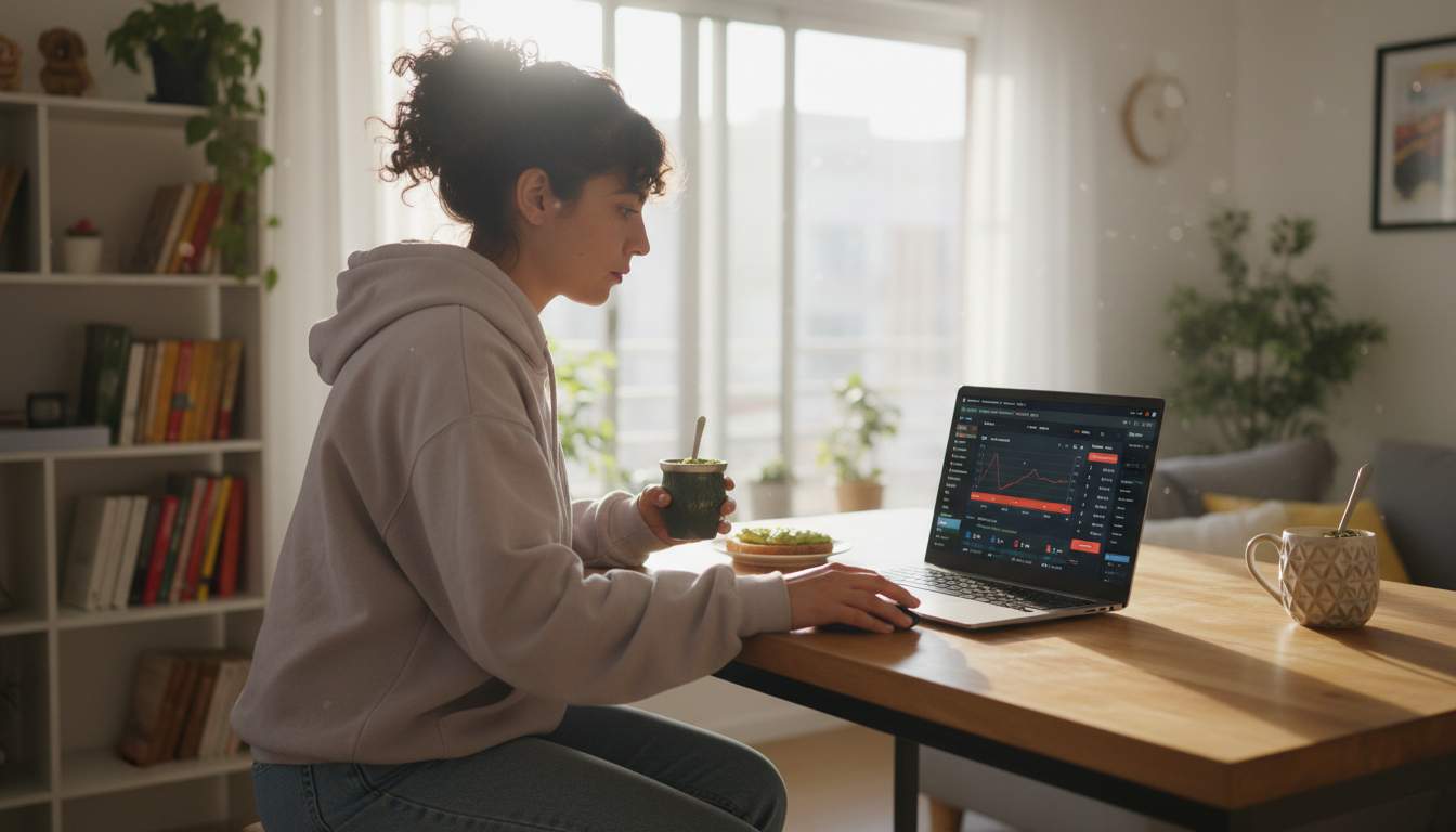 Mujer chilena disfrutando de una experiencia de apuestas en línea